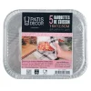 5 Barquettes de cuisson alu rectangulaires-Cerf Dellier Discount