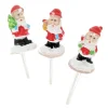 3 décors Santa Claus assortis sur pique-Cerf Dellier Sale