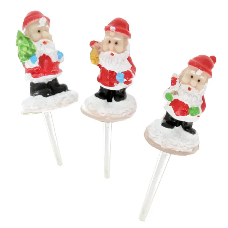 3 décors Santa Claus assortis sur pique-Cerf Dellier Sale