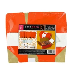 5 Kits "Ballotin Orange 250 g + Fourreau Blanc"-Cerf Dellier Hot