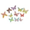 17 Papillons 3D comestibles en azyme assortis-Cerf Dellier Discount
