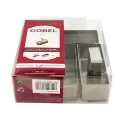 4 rectangles à pâtisserie + poussoir H 3 cm-Cerf Dellier Online