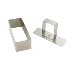 4 rectangles à pâtisserie + poussoir H 3 cm-Cerf Dellier Online