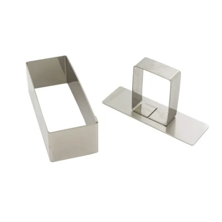 4 rectangles à pâtisserie + poussoir H 3 cm-Cerf Dellier Online