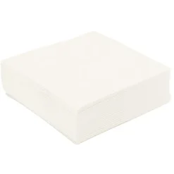 50 Serviettes de table blanches-Cerf Dellier Best