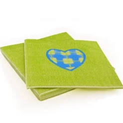 20 Serviettes en papier anis coeur bleu Patisdecor-Cerf Dellier Outlet