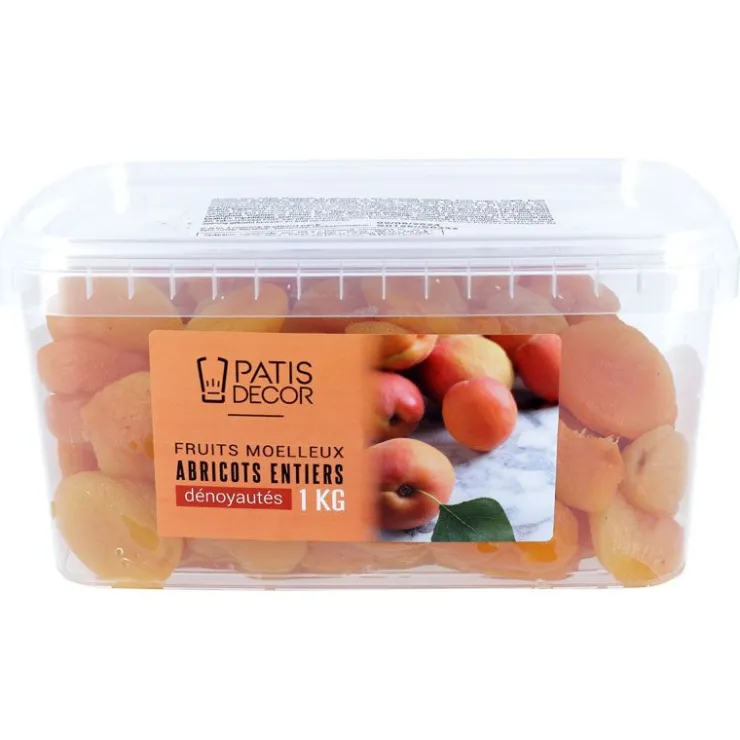 Abricots entiers dénoyautés 1 kg - DDM 08/24-Cerf Dellier Outlet