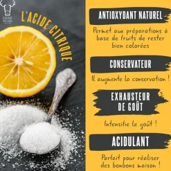 Acide Citrique 20 g-Cerf Dellier Online