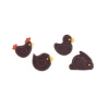Animaux de Pâques assortis en chocolat noir (x48)-Cerf Dellier Hot