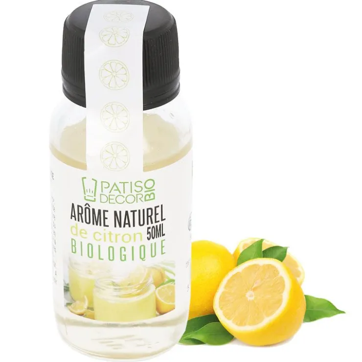 Arôme naturel de citron biologique 50 ml - DDM 09/24-Cerf Dellier Discount