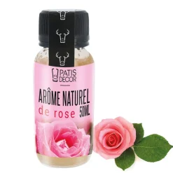 Arôme naturel de Rose  50 ml-Cerf Dellier New