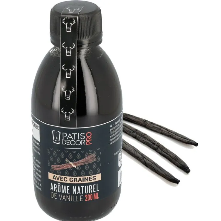 Arôme naturel de Vanille avec graines 200 ml-Cerf Dellier Hot