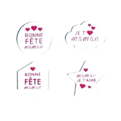 Assortiment chocolats blancs Bonne Fête Maman (x 96) - DDM 10/24-Cerf Dellier Outlet