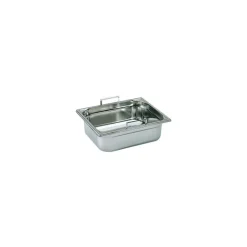 Bac gastronorme plein inox - avec anses escamotables - GN 1/2 profondeur 15 cm-Cerf Dellier Outlet