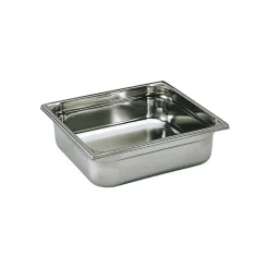 Bac gastronorme plein inox - sans anse - GN 2/3 profondeur 200 cm-Cerf Dellier