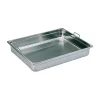 Bac gastronorme plein inox - avec anses escamotables - GN 2/1 profondeur 20 cm-Cerf Dellier Clearance
