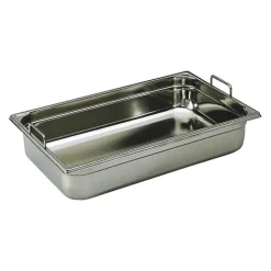 Bac gastronorme plein inox - avec anses fixes - GN 2/3 profondeur 15 cm-Cerf Dellier Clearance