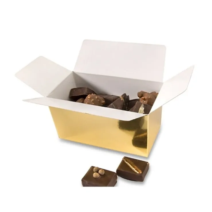 Ballotins Or 250g, intérieur blanc (x 50)-Cerf Dellier