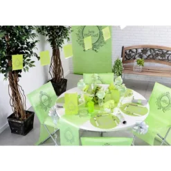 Banderole verte Just Married-Cerf Dellier