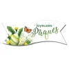 Banderoles azyme vertes Joyeuses Pâques (x24)-Cerf Dellier Hot