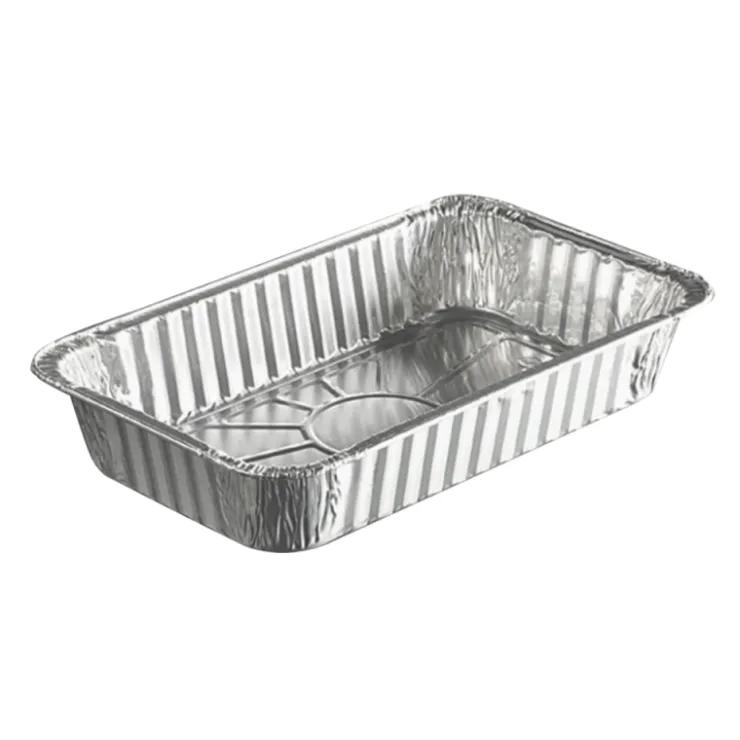 Barquettes rectangle jetable en aluminium (x100)-Cerf Dellier New