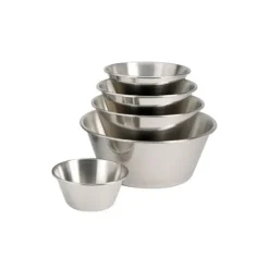 Bassine conique inox, bord roulé ouvert - Ø 28 cm-Cerf Dellier Discount