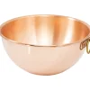 Bassine en cuivre demi-ronde renforcée à blancs 26 cm-Cerf Dellier Online