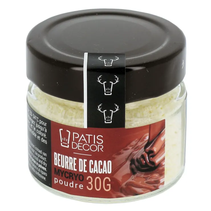 Beurre de cacao mycryo en poudre 30 g-Cerf Dellier Hot