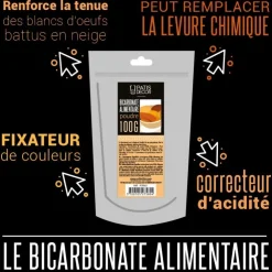 Bicarbonate alimentaire 100 g-Cerf Dellier Online