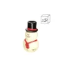 Bonhomme de neige en chocolat blanc (x42)-Cerf Dellier Online