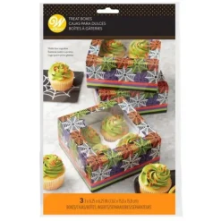 Boîte à 4 cupcakes Halloween Wilton (x 3)-Cerf Dellier Discount