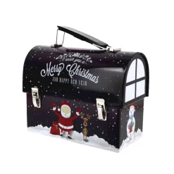 Boîte à biscuits de Noël cartable - tirelire-Cerf Dellier Discount