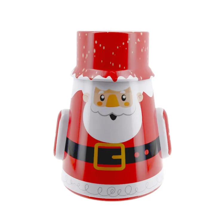 Boîte à biscuits de Noël culbuto père Noël-Cerf Dellier Outlet
