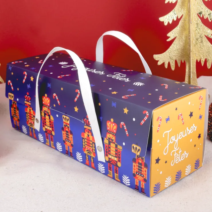 Boîte à buche casse-noisette - 35 x 11 x 11 cm-Cerf Dellier Outlet