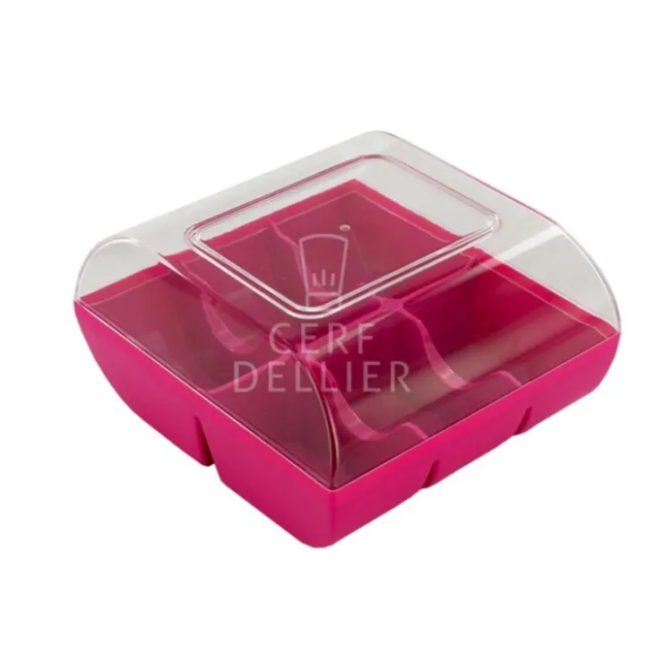 Boîte 6 macarons fuchsia-Cerf Dellier Best