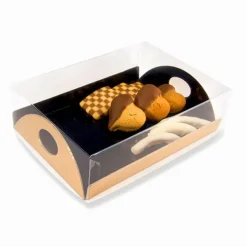 Boîte à mignardises 19 x 25,5 + 5 cm noir/or-Cerf Dellier Clearance