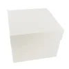 Boîte pâtissière blanche 46 x 46 x H 22 cm-Cerf Dellier