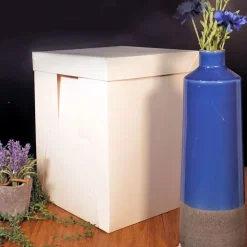 Boîte pâtissière blanche spéciale gâteau haut 40 cm-Cerf Dellier