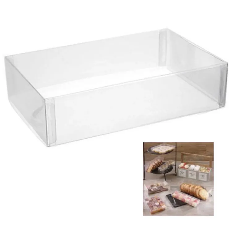 Boîte transparente rectangle 16 x 12 x 2,5 cm (x5)-Cerf Dellier New