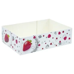 Boîtes petits-fours Morgane 18 x 12 cm - Hauteur 5 cm (x 100)-Cerf Dellier Discount