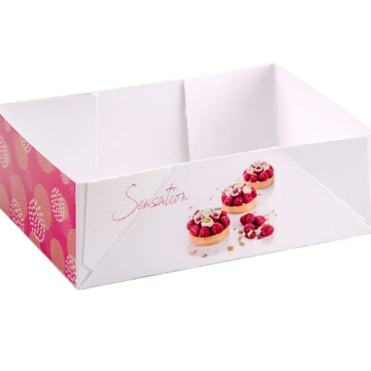 Boîtes petits-fours Pauline 20 x 13 cm Hauteur 6 cm (x 100)-Cerf Dellier