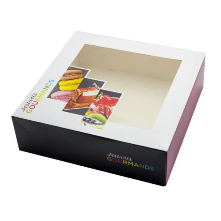 Boîtes pâtissières fenêtres 40 x 40 x 12 cm (x 25)-Cerf Dellier Best
