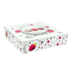 Boîtes pâtissières Morgane 20 x 20 cm - Hauteur 8 cm (x 50)-Cerf Dellier Discount
