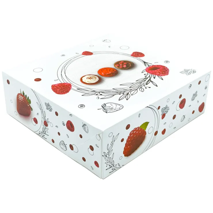 Boîtes pâtissières Morgane 30 x 30 cm - Hauteur 10 cm (x 25)-Cerf Dellier New