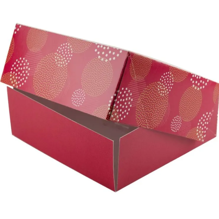 Boîtes pâtissières Pauline 40 x 40 cm Hauteur 8 cm (x 25)-Cerf Dellier Outlet