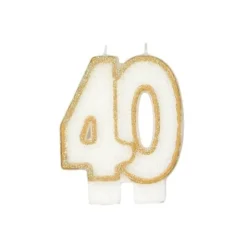Bougie anniversaire 40 ans-Cerf Dellier Hot