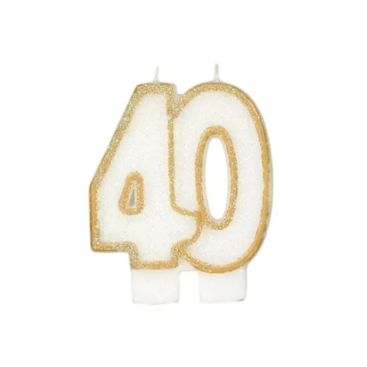 Bougie anniversaire 40 ans-Cerf Dellier Hot