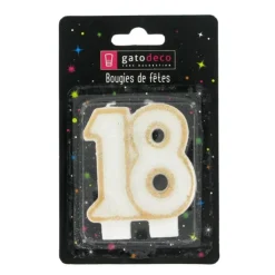 Bougie anniversaire 18 ans-Cerf Dellier Online