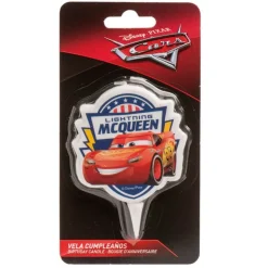 Bougie anniversaire Cars 7,5 cm-Cerf Dellier Discount