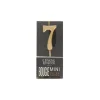 Bougie anniversaire dorée chiffre 7-Cerf Dellier Outlet